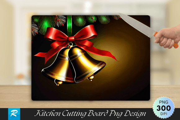 Download Bells Ribbons Walnut Wood Cutting Board - Wood cutting Collection