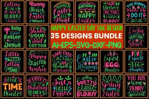 Download Happy Easter Day SVG Designs Bundle - Happy easter day Collection
