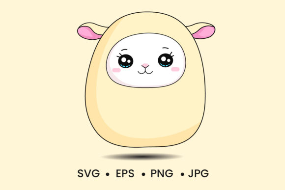 Download Cute Baby Lamb Clipart Vector Design - Premium Resources
