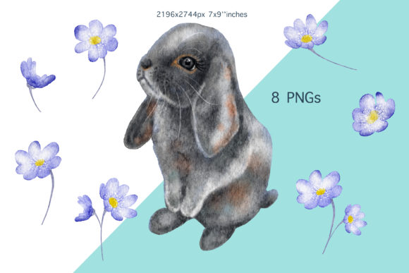 Download Watercolor Cute Easter Bunny Clip Art - Cute easter bunny Collection